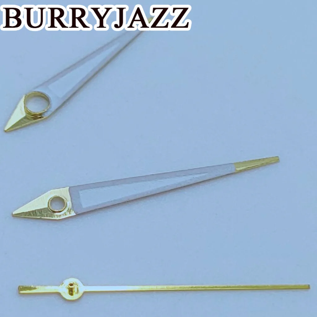 BURRYJAZZ-Reloj de mano NH35, NH36, NH38, 7S26, 7S36, 4R35, 4R36, manos de oro rosa, verde luminoso