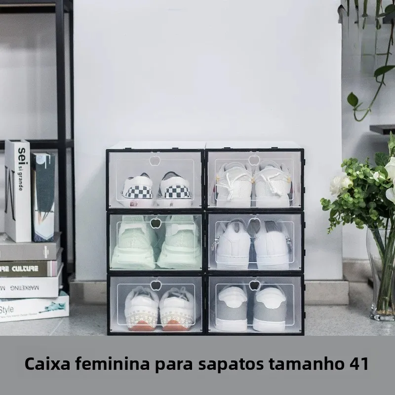 scatola-per-scarpe-in-plastica-trasparente-antipolvere-semplice-impilabile-a-piu-strati-mobiletto-per-riporre-le-scarpe-soluzione-facile-da-usare-per-l'organizzazione-domestica