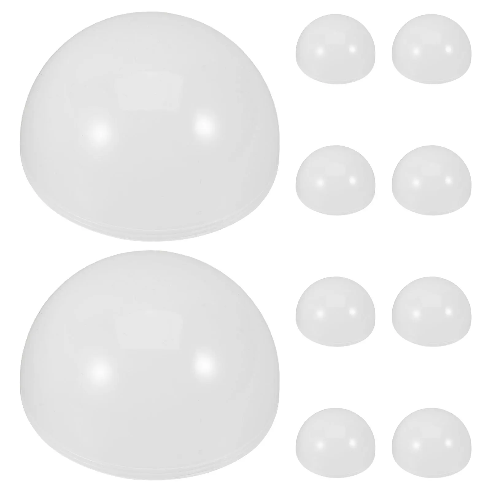 

10Pcs Half Globe Lamp Shade Covers Pc Material Fog Resistant High Light Transmission Replacement for LED Ceiling Table Lamp