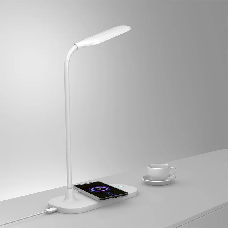 2023 New Product Smart Wireless Charging Pen Holder Desk Lamp Folding LED10W Wireless Fast Charging Eye Protection Lamp