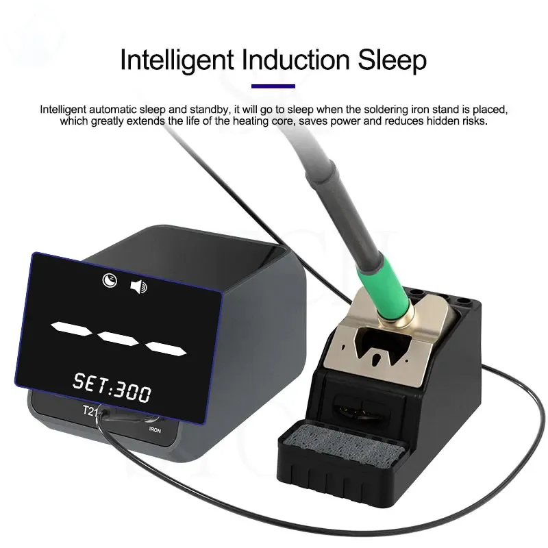 

GVM T210S Smart Soldering Station 120W High power Digital precision Welding Station Electric iron Universal C210 Soldering Tips