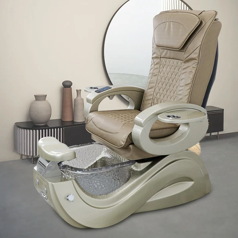 

Professional Modern Luxury Beauty Nail Salon Foot Spa Electric Massage Pedicure Chair