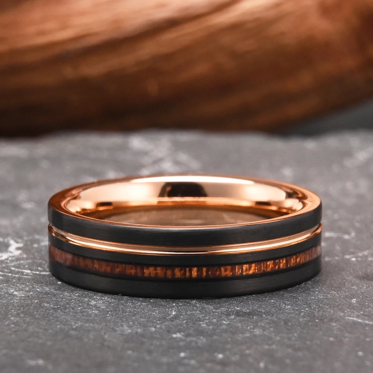 Wolframring Luxus Herrenringe Schmuck Herrenaccessoires Paarringe Damenring Luxus Schmuck Accessoires Damen Modeschmuck – Detail 6