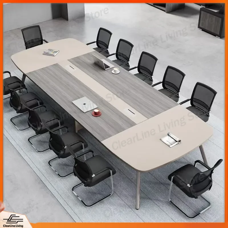 Modern Simple Conference Table Long Office Desk for Reception Training Meeting Large Small Conference Room Furniture