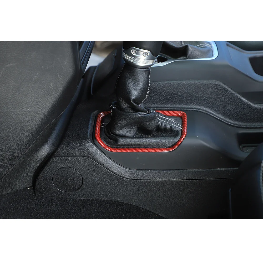 WE For Jeep Wrangler JL 2018+ LHD Car Four-wheel Gear Shift Panel Frame Trim Styling Interior Auto Molding Accessories