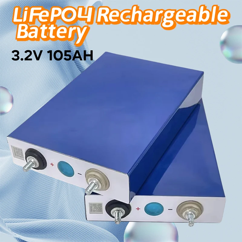 

Lifepo4 3.2V 105AH Rechargeable Cell LithiumIron Phosphate High Power Cell Yachts Golf Carts Forklifts Solar Cells Outdoor Audio