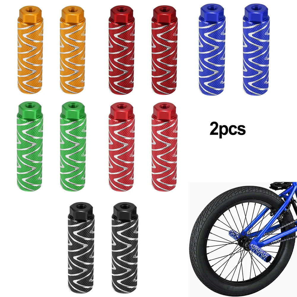 Pedal Poles Bike Pegs Aluminum Alloy Foot Column Rocket Launcher Small Hexagonal 1pair Accessories High Quality