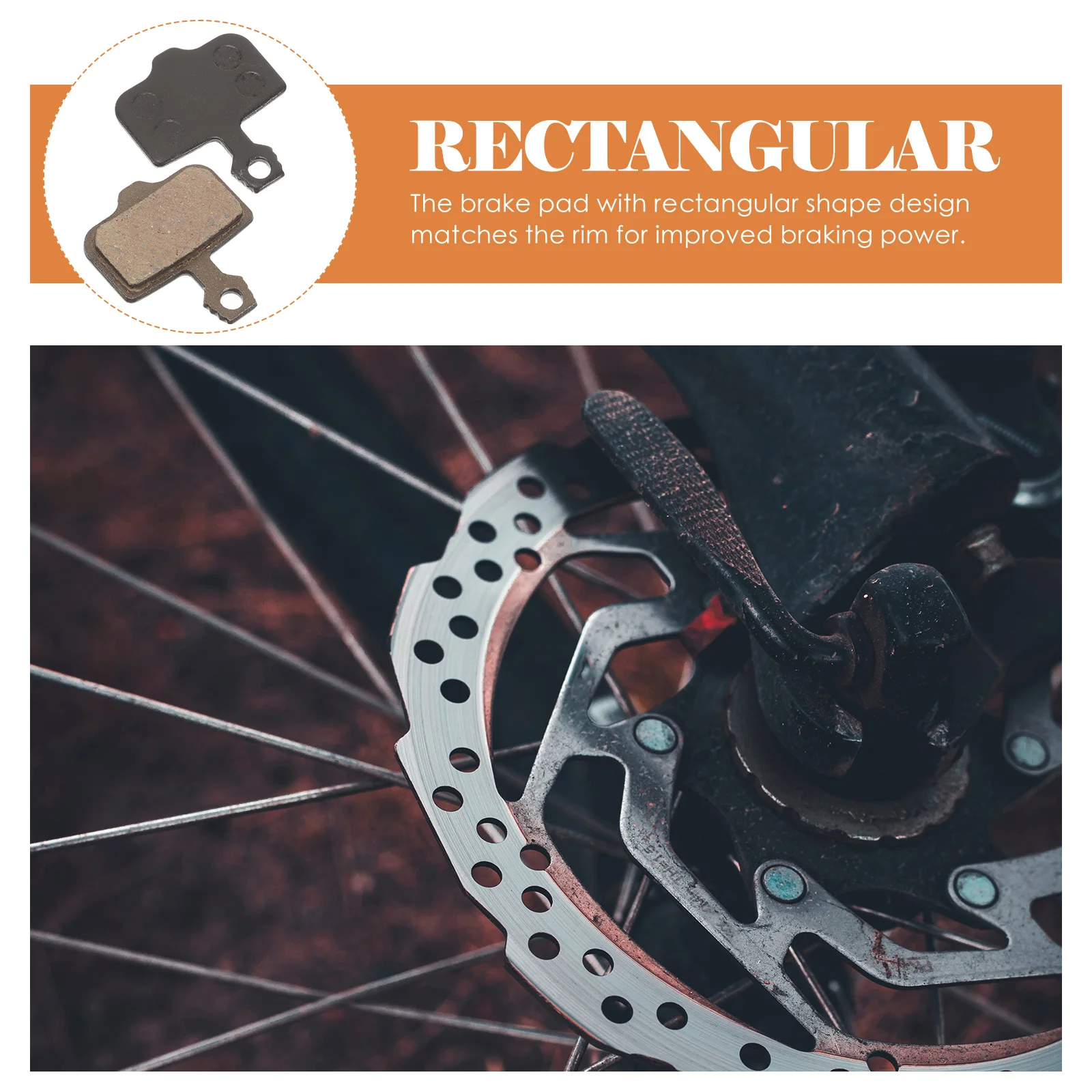 

1 Set Disc Brake Pad Semimetal Resin Wear Resistant Bike Brake Replacement for Mountain Road Bike Supply Cycling Supplies