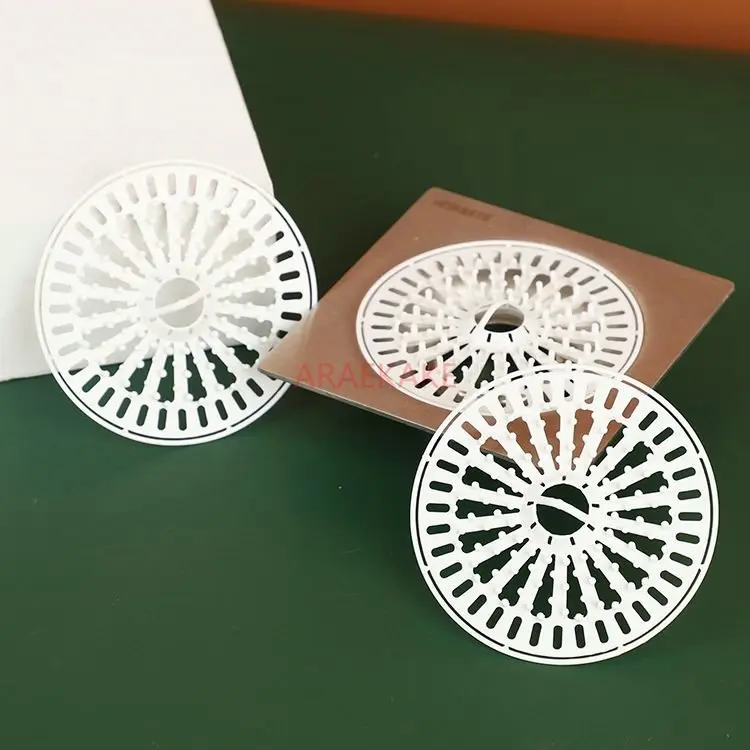 

5pcs Floor drain, sewer filter, disposable plastic, household anti hair, anti odor, water blocking, bathroom sink