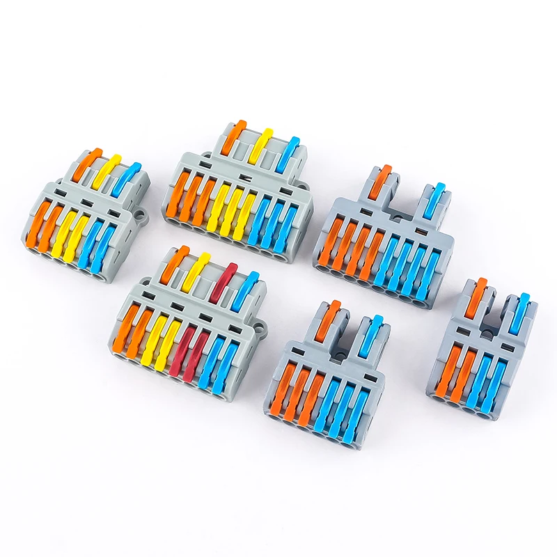 JINH 1/5 Stück Universelle Mini-Kabelverbinder, Kompakte Schnellverbinder, Stabile Push-in Anschlussklemmen für den Heimgebrauch