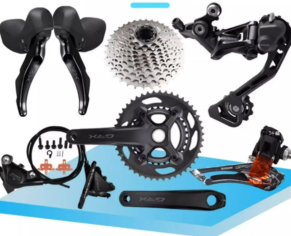 GRX RX400 groupset Hydraulic Disc Brake 2*10S Flat Mount