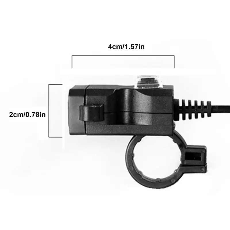 Cargador USB doble para motocicleta, accesorio de carga rápida para teléfono, tableta y GPS