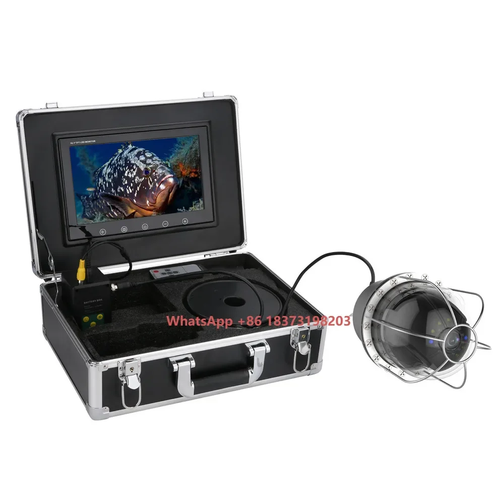 10 Inch 100m Underwater Fishing Video IP68 Waterproof 20 LEDs 360 Degree Rotating Dome  Rotating Panoramic