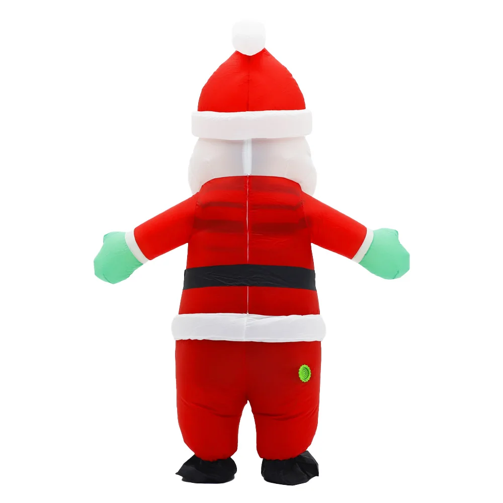 Costume gonflable de dessin animé du père noël, mascotte de défilé, personnage adulte, Cosplay, ensemble d'événements de fête de noël
