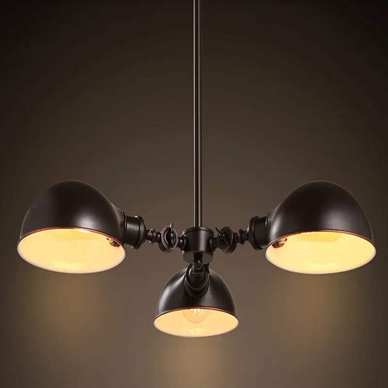 

3 Heads Loft Style Iron Vintage Pendant Lights Fixtures Edison Industrial Hanging Lamp For Dining Room Indoor Lighting