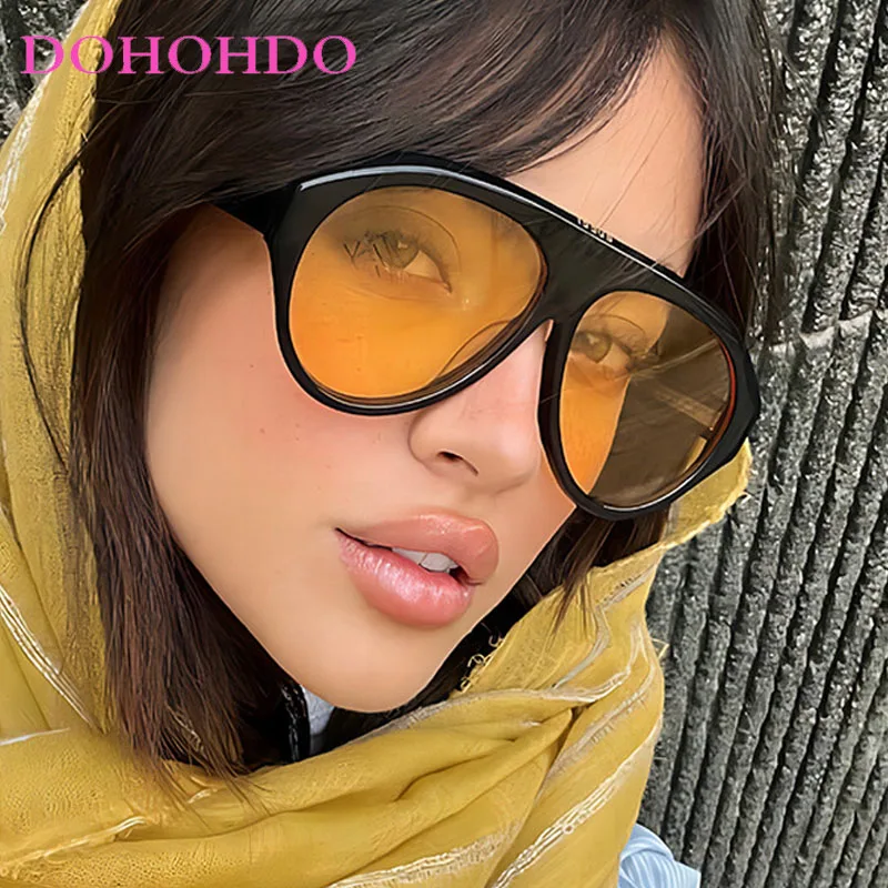 2025 New Fashion Oval Luxury Brand Sunglasses For Women Men  display picture 1