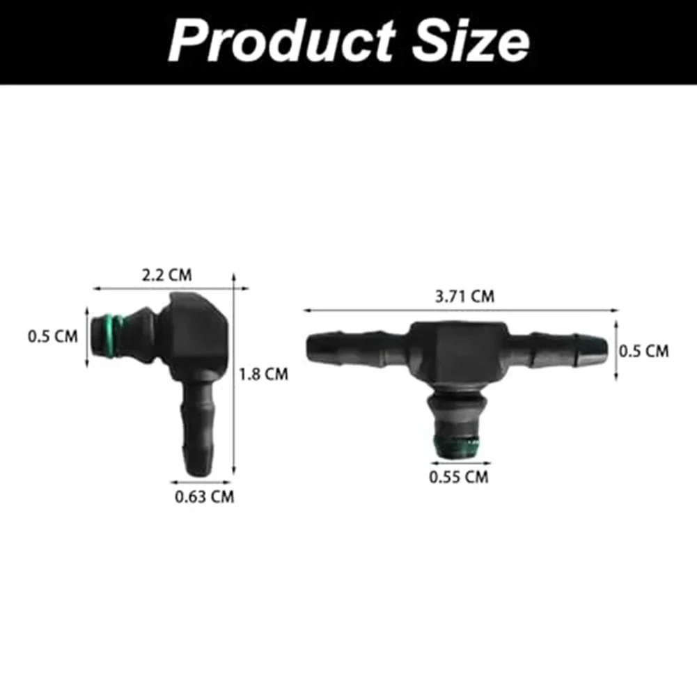 Fuel Flow Connector Diesel Injector Connector Engine Repair BLACK Efficient Fuel Flow Connectors Stable Structure