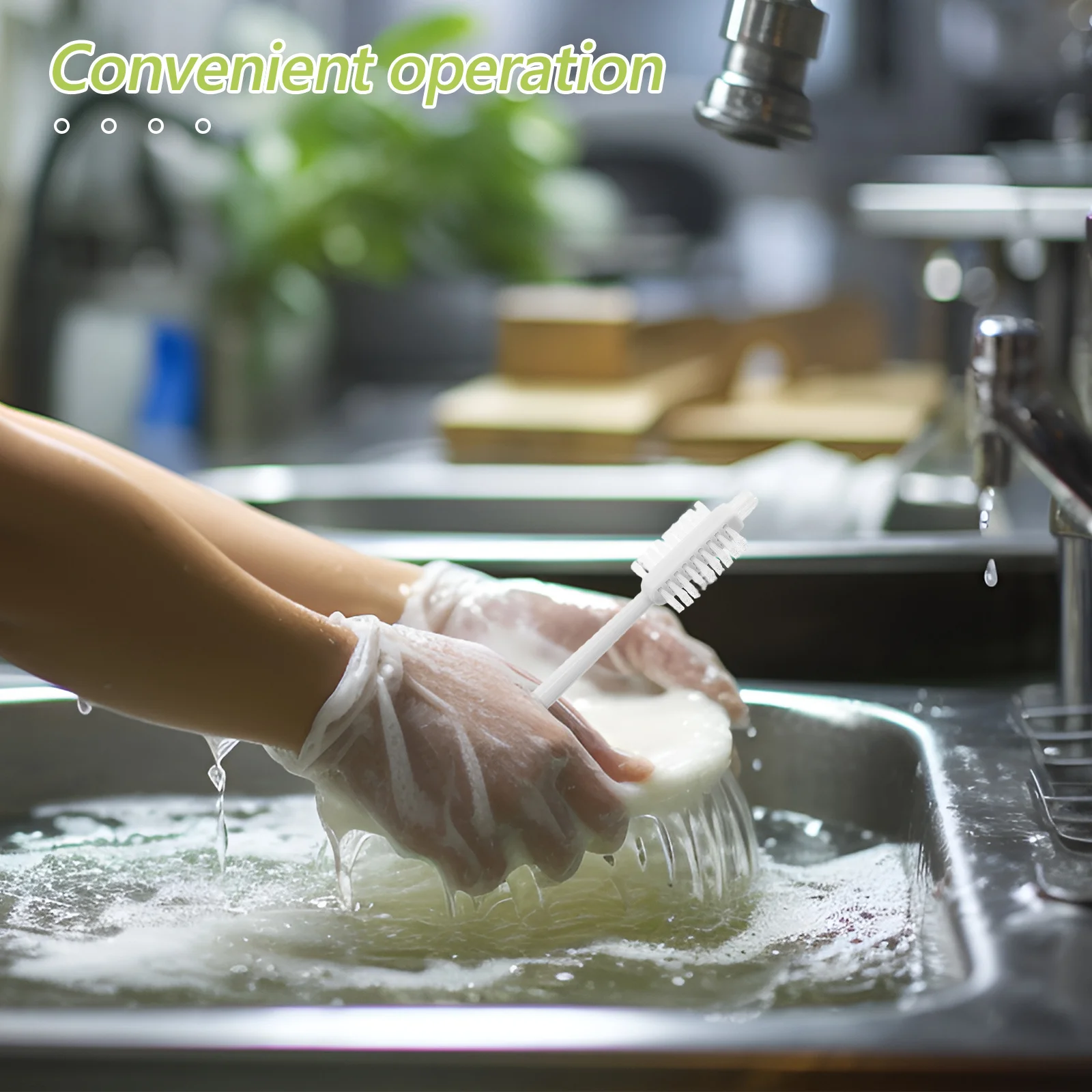 

10Pcs Nylon Soy Milk Machine Cleaning Brush Soft Cup Scrubber Reusable Ergonomic Handle Bottle Cleaner Tool