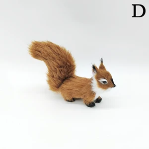 Mini künstliche Eichhörnchenkostüme, Plüschsimulation Eichhörnchen Ornamente, Falsches Tier, Weihnachts -Tischdekorationen, 1PC 10 Hauptverkaufs -Eichhörnchen - №3