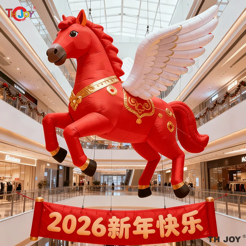 

New Design Giant Inflatable Horse Model For Chinese New Year Decoration