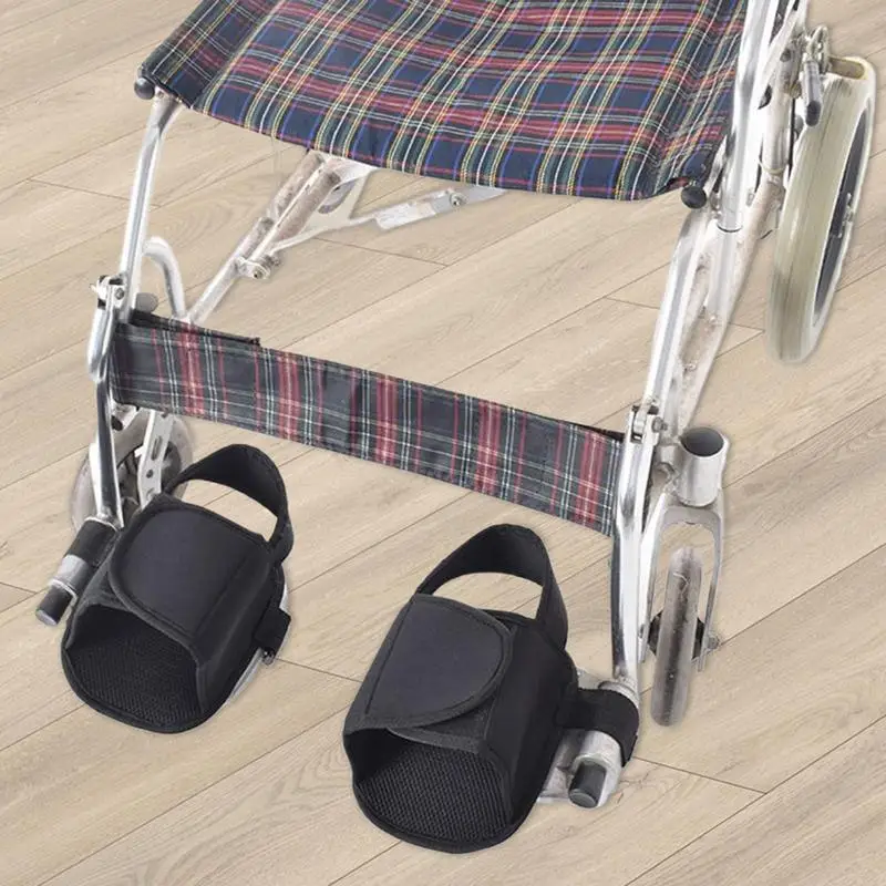 

Wheelchair Restraint Shoes Restraint Shoes For Elderly 2 Pieces Anti-Fall Adjustable Support Footrest For Disabled Patient