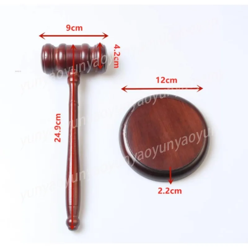 Marteau de commissaire aux enchères en bois, marteau de cérémonie pour l'inauguration, accessoire de juge