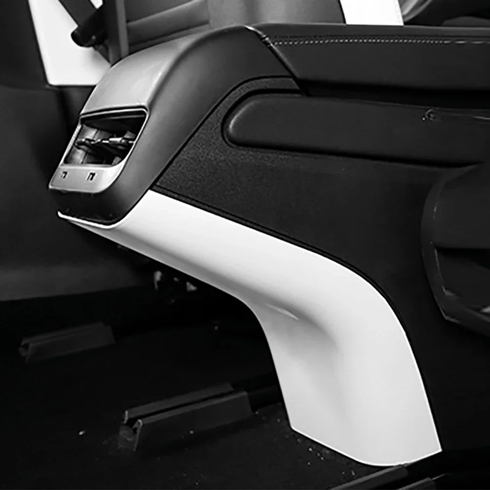 ABS White Center Console Wrap Cover Kit Dashboard Armrest Cover Door Side Trim Interior Suit for Tesla Model Y 3 Accessories