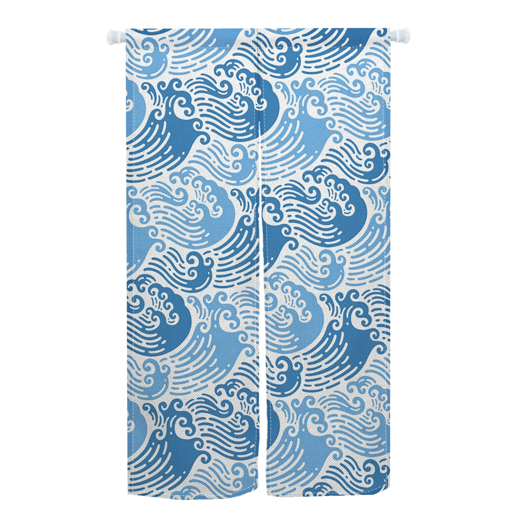 موجة نمط النمط الياباني ستارة المدخل غرفة نوم الخصوصية التقسيم المطبخ مدخل الدرج معلقة نصف سبليت ستارة الباب #2