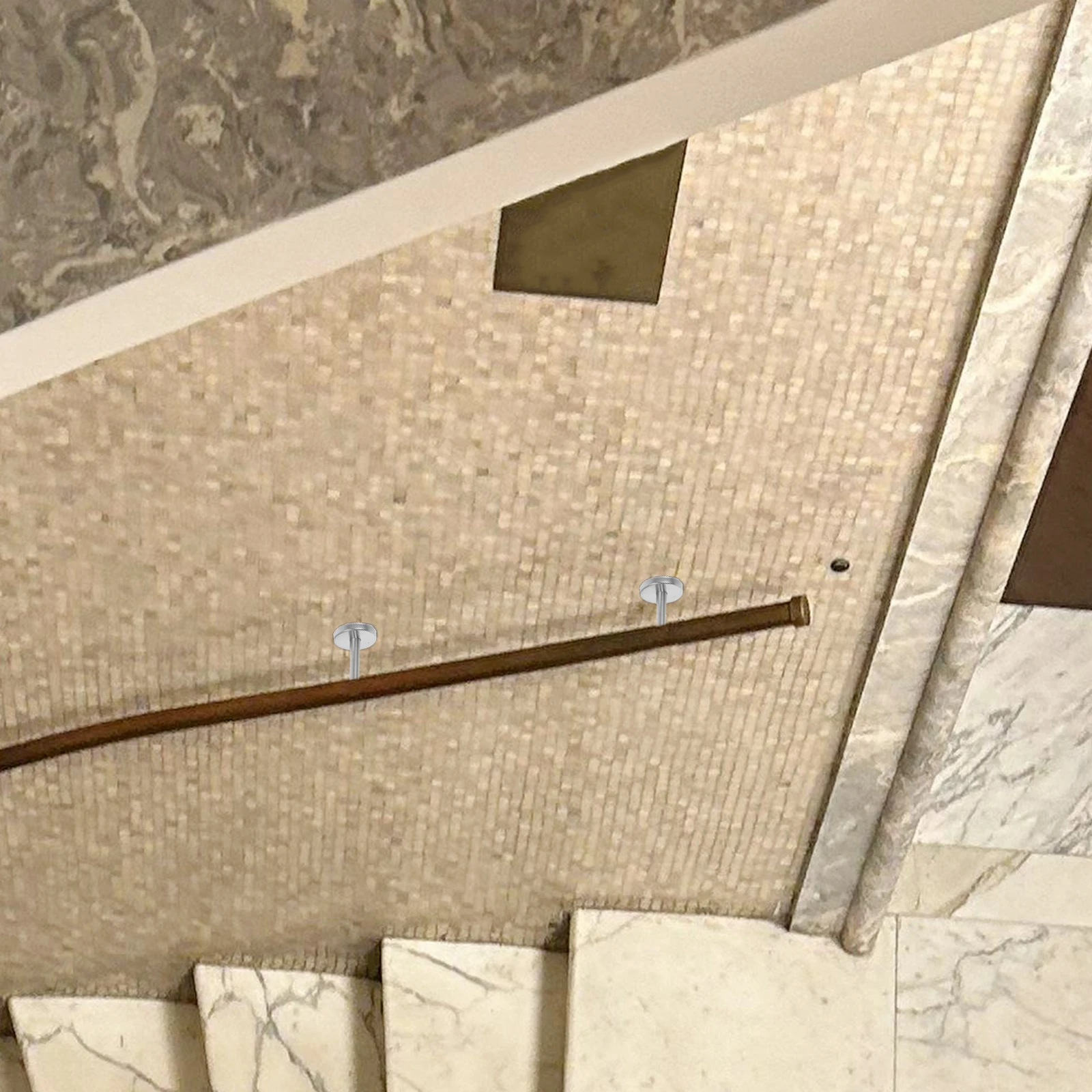 

Stainless Steel Armrest Bracket Handrail Banister Brackets for Indoor Stairs Silver