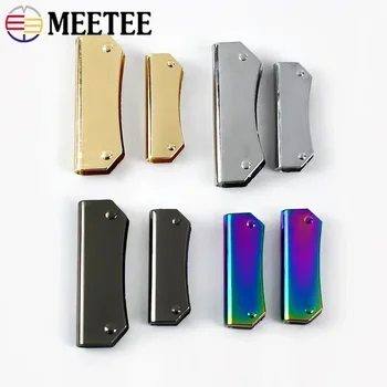 Meetee 4/10/20 adet 35/47mm çanta kenar klip bantlama Metal toka çanta köşe koruma toka donanım dekorasyon aksesuarları