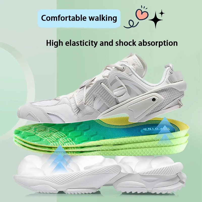 1 pair wormwood anti-odour breathable insoles sneakers Soft insoles Elastic shock-absorbing sole outdoor running sports insoles