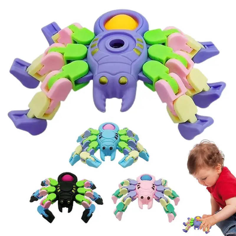 

Sensory Fidget Toys 4pcs Creative Spider Doll Sensory Chain Squeeze Toys Sensory Chain Fidget Toy For Christmas Birthday Easter