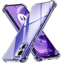 Clear Shockproof Phone Case For Motorola Moto Edge 30 Fusion 20 lite 40 Neo 50 Pro G8 G9 Plus Play Power Silicone Cover TPU CAPA