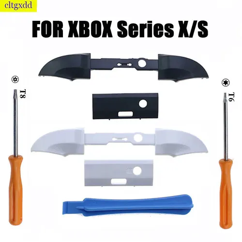 Imagen 1 del producto Juego de piezas de repuesto para mando de XBox Series X S, RB LB, botón disparador de parachoques, soporte de barra media, 1 Juego