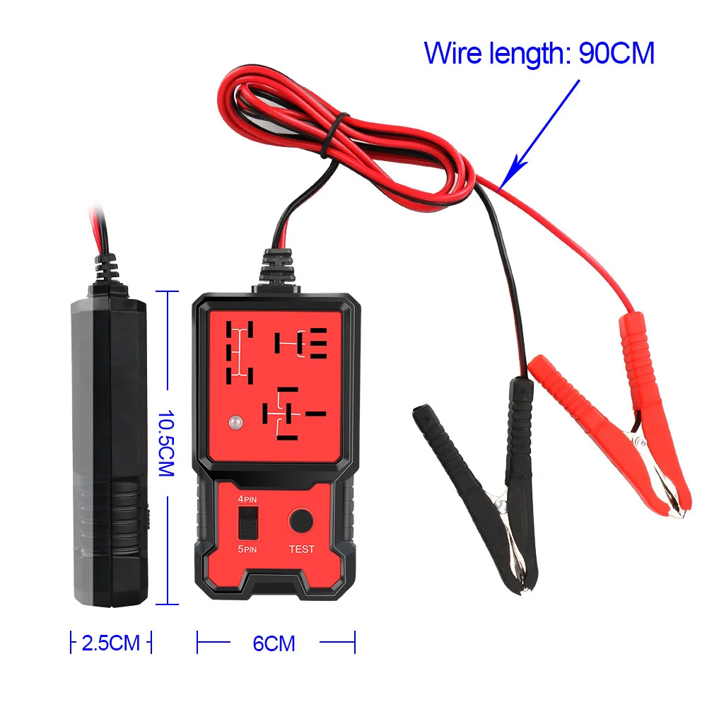 Voltage Tester LED Indicator Light Car Relay Tester Automotive Electronic Relay Tester Universal 12V Car Battery Checker