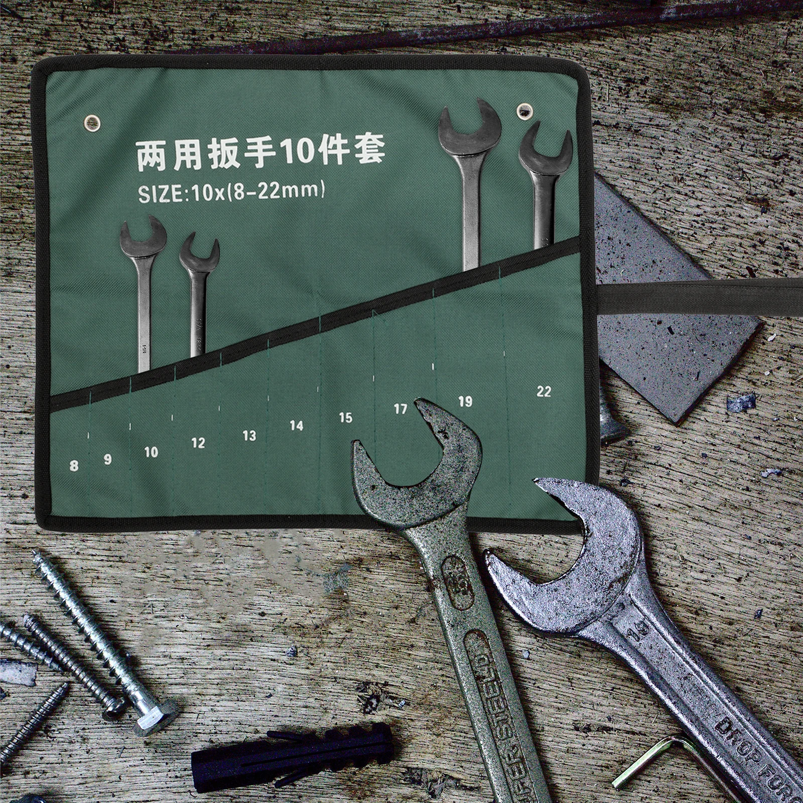 

Wrench Organizers Organizer Small For Tool Box Up Pouch Socket Ratchet Storage Tool Roll Up Bag Wrench Roll