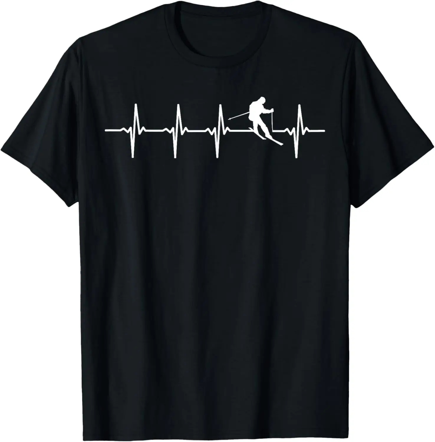 Skiing - Ski Heartbeat T-Shirt gift for skiers T-Shirt