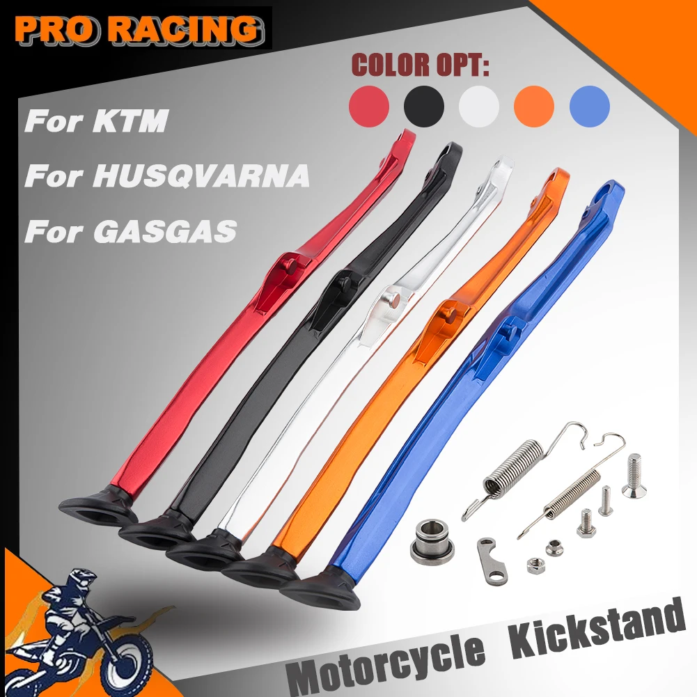 Motorcycle Accessories CNC Kickstand Side Stand Spring Kit For KTM XC EXC EXCF XCF For HUSQVARNA TE TX FX FE For GASGAS EX EC EW