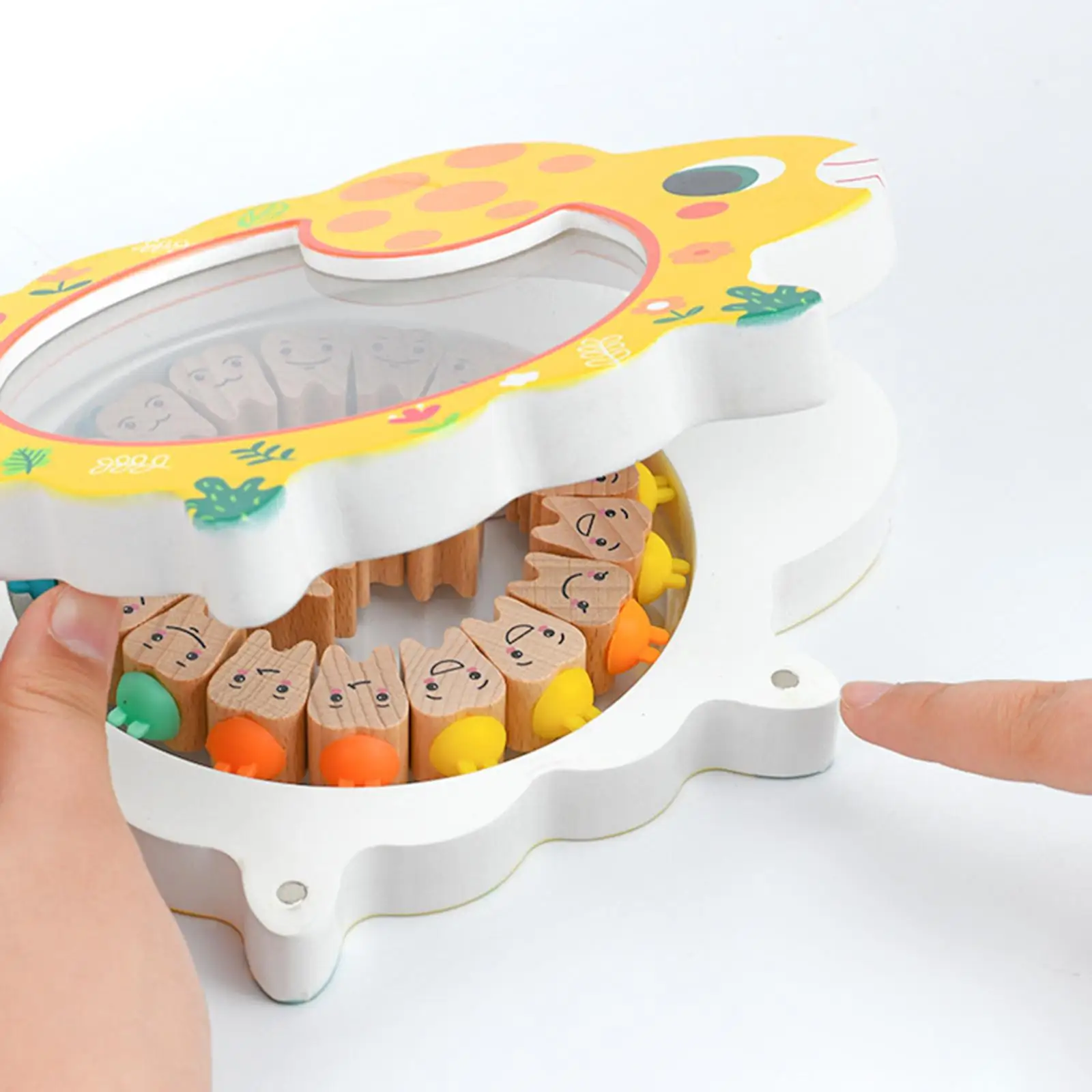 Wooden Baby Tooth Box, Cute Children Tooth Storage Container Kids Keepsake