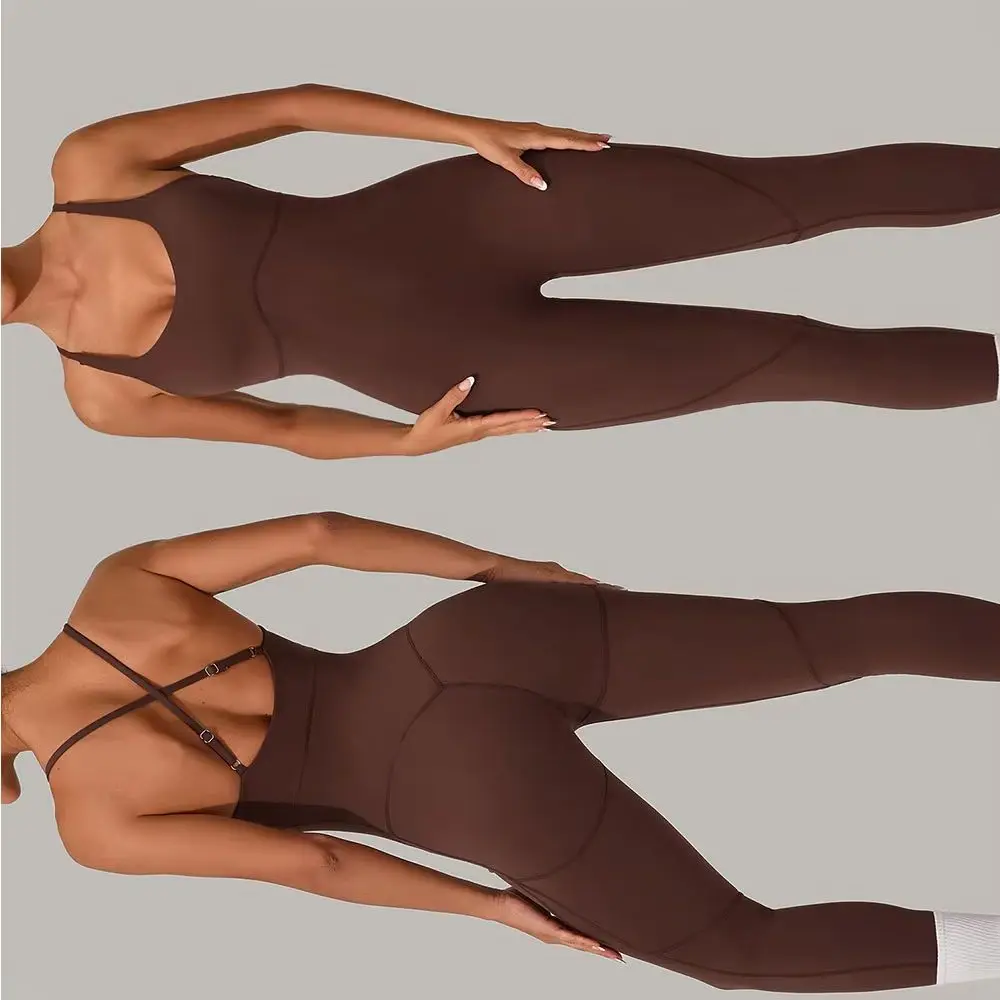 Scrunch Sports Overalls Gym Jumpsuit Women's Fitness Suit Short Sets for Woman Tracksuit Yoga Clothing Zipper Workout Sportswear