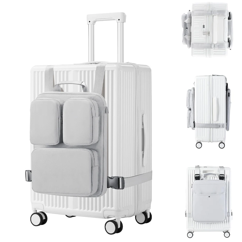 External Luggage Bag for Luggage Travel Organizer Storage Bag Lightweight 15.6-inch Laptop Handbag Suitcase Additional Vest Bag