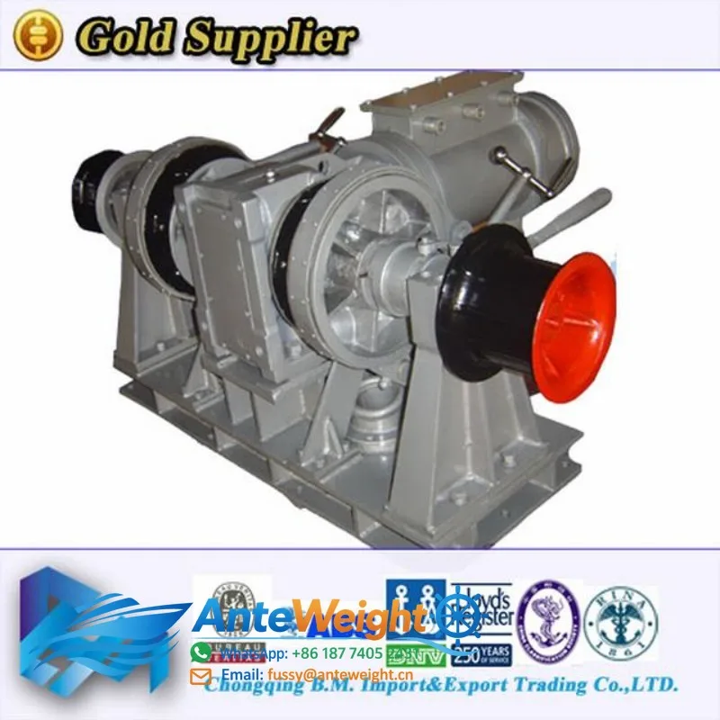 Anchor Windlass Single or Double Gypsy Hydraulic Anchor Windlass Electric Anchor Windlass for Ship
