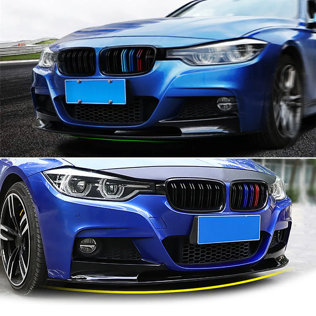 M Style Front Spoiler Bumper Lip Chin Splitter Air Dam For BMW 3 Series F30 F31 328i 330i 335i 340i 320d 330d 2013-2018 Tuning