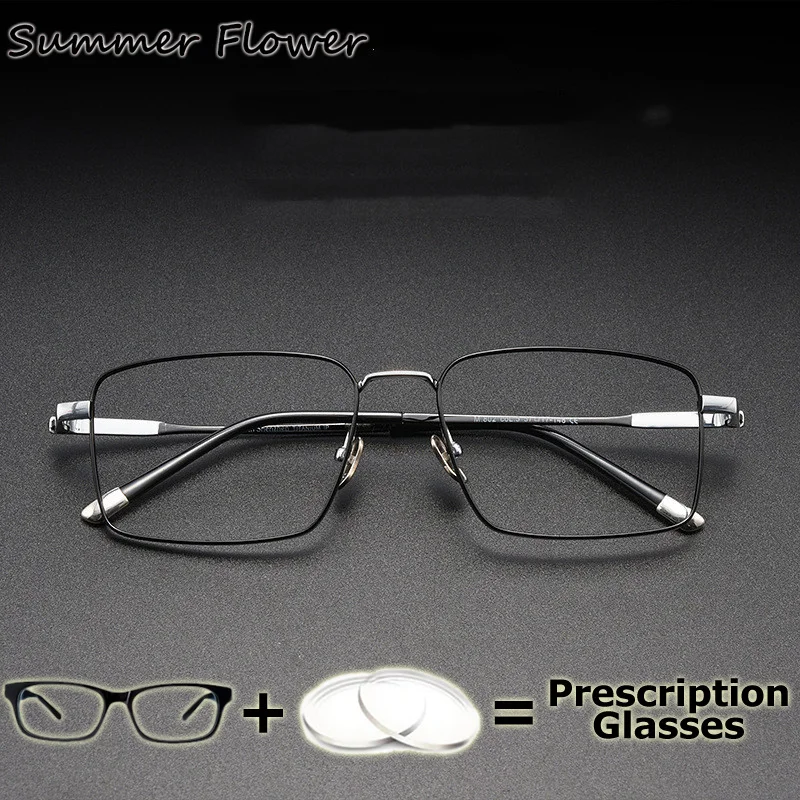 

Оправа шириной 147 мм, очки для близорукости, очки из чистого титана, оптика, переходные фотохромные мультифокальные очки с линзами