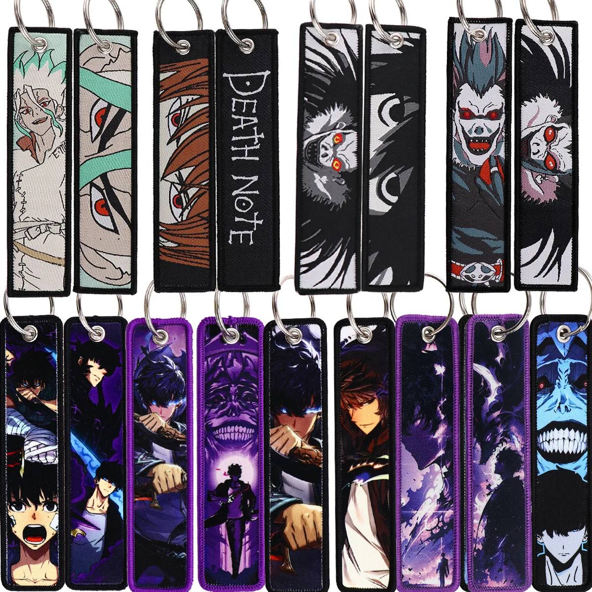 

Classic Anime Cool Embroidery KeyBrand+Fobs Key Tag Motorcycles Cars BackpackChaveiro Keychain For Friends Fashion KeyRing Gifts