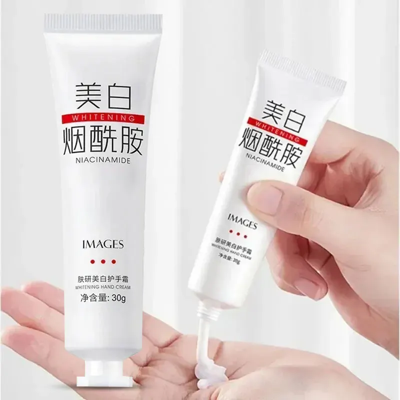 

Nicotinamide Hand Cream Moisturzing Dry Skin Care Cuticle Oil Whitening Cream Non-greasy Anti-Aging Natural Hand Skin Cream 30g