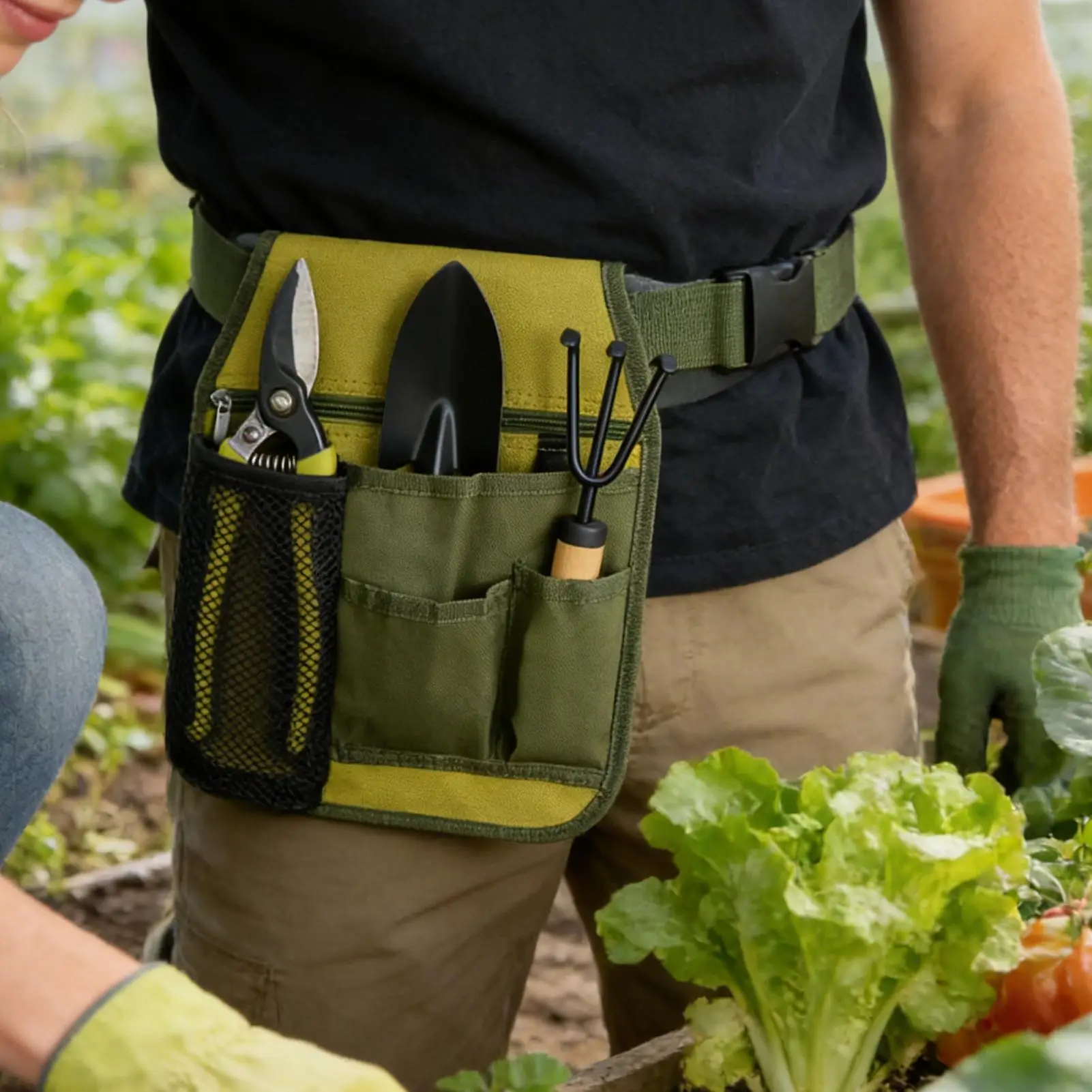 gardening tool storage bag, unisex multi-functional belt apron, suitable for gardening gifts, plumbing repair, florists, carpent