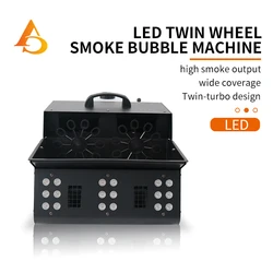 DMX512 Remote Smoke Bubble Machine 1500w RGB LED With RGB LED Lights DJ Stage Effect Bubble MachineSuitable For Stage Parties