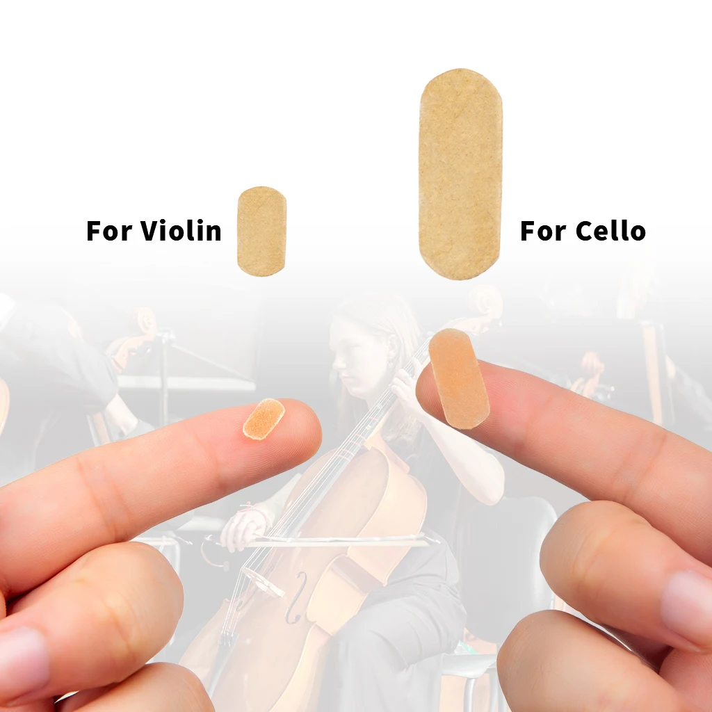 5PCS Violin Bridge Parchment String Protectors For E  Protecting  Viola Parts Real Lamb Skin Instruments Accessories