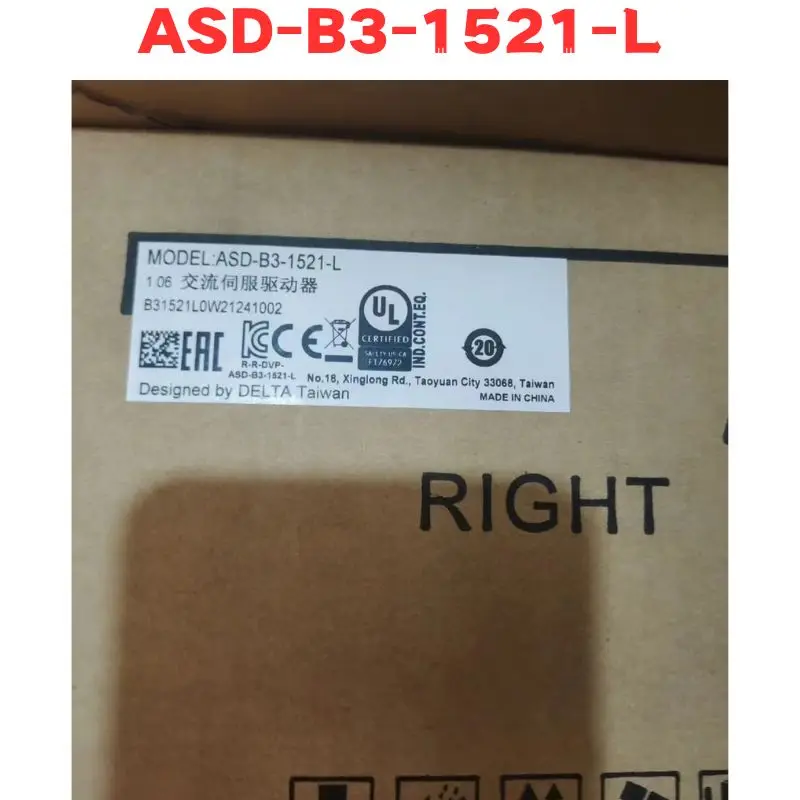 New Original ASD-B3-1521-L ASD B3 1521 L Servo Drive